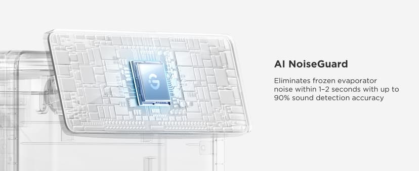 GoveeLife Smart Nugget Ice Maker Pro, 60lbs Daily, 6-Minute First Ice, 40dB Ultra-Quiet with AI NoiseGuard, App & Voice Control, Self-Clean, 3.5lbs Basket & Dual Water Tanks, for Home Kitchen, Party