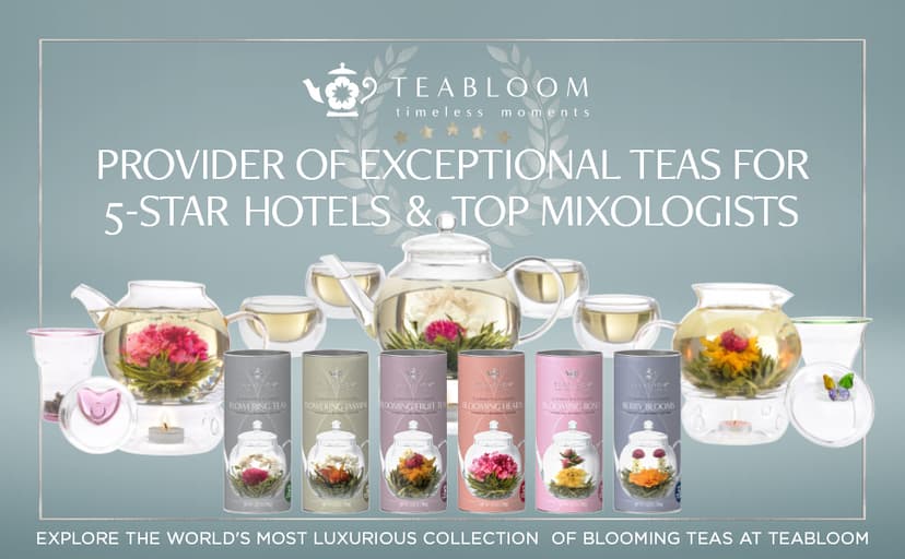 Teabloom Complete Glass Tea Set – Teapot (40 oz), Loose Tea Infuser, 4 Insulated Teacups, Tea Warmer with Candlelight, and 12 Flowering Teas – Elegant Blooming Tea Gift Set