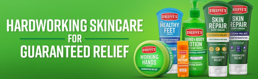 O'Keeffe's Working Hands Hand Cream for Extreme Dryness - 3.4 oz Jar (1 Pack) - Repairing Skincare for Cracked, Dry Hands