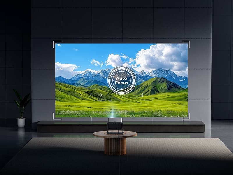 Goodee Viedo Projector With Wifi And Bluetooth, Smart Movie System/ Dolby Audio/ Auto Focus & Keystone Portable Projector, 4k Video Decode & 1080p Native For Home Theater / Outdoor