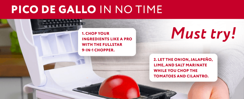 Fullstar The Original Pro Chopper - Vegetable Chopper and Spiralizer, Food Chopper with Container, Fruit Slicer, Kitchen Gadgets & Accessories, Home Essentials (9 in 1, White)