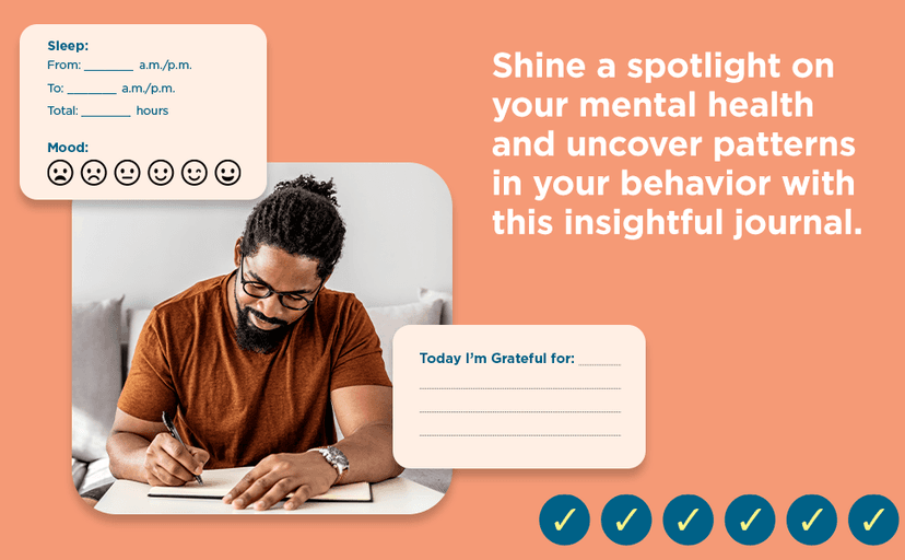 Mental Health Journal: Daily Check-In: 70 Days of Reflection Space to Track Your Moods, Intentions, and Well-Being