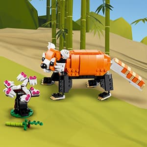 LEGO Creator 3 in 1 Majestic Tiger Building Set, Transforms from Tiger to Panda or Koi Fish Set, Animal Figures, Collectible Building Toy, Gifts for Kids, Boys & Girls 9 Plus Years Old, 31129 B09FM57L7B