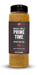 PS Seasoning Texas-Style Brisket Rodeo Rub- Dry BBQ Rubs and Spices for Grilling, Smoking, Roasting- Smoky Texas Flavor, BBQ Seasoning Spice Blend for Beef Brisket, Steak, Pulled Pork, Chicken, 24.6oz