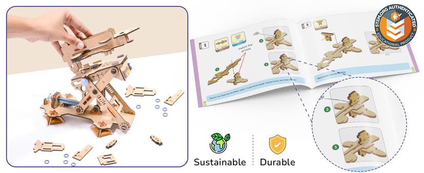 Smartivity 2in1 Hydraulic Airplanes & Darts Launcher STEM Toy for Kids Ages 6-14 Years I Cool Birthday Gifts for Boys & Girls | DIY Science STEM Kit for 6, 8,10,12,14 Years I Engineering Game