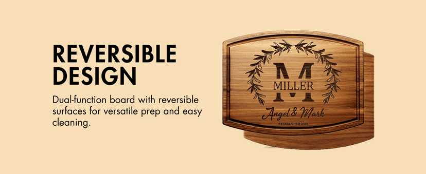 Personalized Wedding Gifts for Couples 2025, Custom Walnut Cutting Board for Kitchen, Personalized Bridal Shower, Best Wedding Registry and Engagment Gift