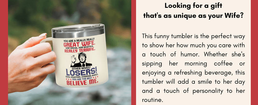 Gifts for Wife from Husband - Wedding Anniversary for Women, Birthday, Mothers Day, Christmas Wife Gifts for Her - Romantic Love Gift for Her - 14 Oz Stainless Steel Coffee Mug