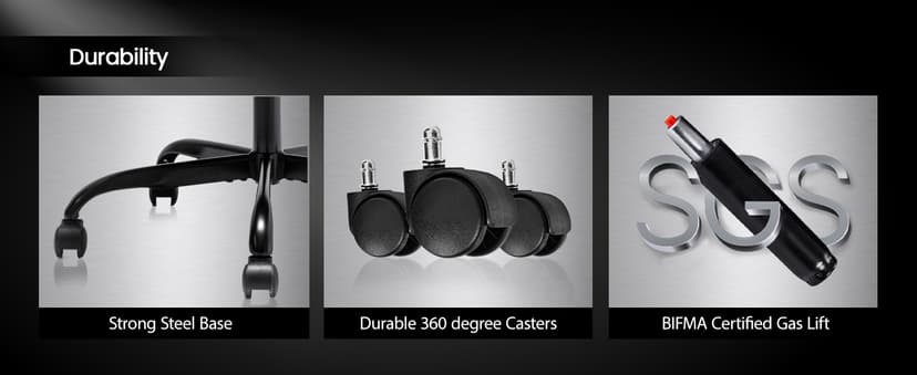 N-GEN GAMING Video Gaming Chair with Footrest Lumbar Support for Home Office High Back Recliner Height Adjustable Ergonomic Comfy Leather Computer Desk Chair (Black)