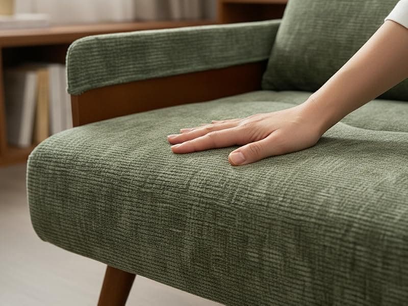 3-in-1 Convertible Sleeper Chair Bed for Adults, Chenille Fabric Armchair with 5-Level Adjustable Backrest, Folding Single Sofa Couch Futon Guest Bed with Pillow for Small Spaces, Office, Green 35.43"