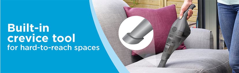 BLACK+DECKER dustbuster Handheld Vacuum, 8V Cordless, Hand Vacuum for Quick Cleanup with Crevice Tool and Washable Filter (HNVC220BCZ01)