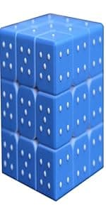 Speed Cube 3x3x3 3D Relief Effect Braille Magic Cube Puzzle,IQ Games Puzzles Special for Blind, 5.6cm