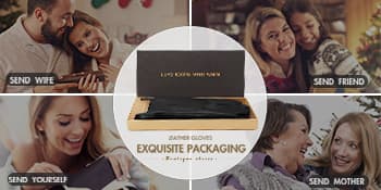 Vislivin Full-Hand Womens Touch screen Gloves Genuine Leather Gloves Warm Winter Texting Driving Glove