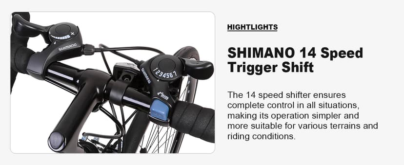 WEIZE Road Bike, 700C Wheel City Commuter Bicycle, 14 Speed Drop Bar, Racing Adult Bike with Caliper Brakes, High-Carbon Steel Hybrid Bikes, Urban Adult Bicycle for Men and Women