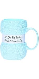 Boxer Gifts Knitting Gift Mug For Knitters – Knit Happens – Yarn Design - Gag Funny Gift For Her