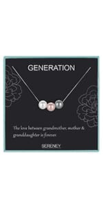 Sereney Birthday Gifts for Girls Women, Sterling Silver Pearl Necklace as 7 9 10 11 13 15 16 18 21 30 40 50 60 Year Old Birthday Gifts, Single Pearl Necklace as Bday Gifts for Friends