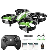 Holy Stone Mini Drone for Kids and Beginners RC Nano Quadcopter Indoor Small Helicopter Plane with Auto Hovering, 3D Flips, Headless Mode and 3 Batteries, Great Gift Toy for Boys and Girls, HS210 Blue