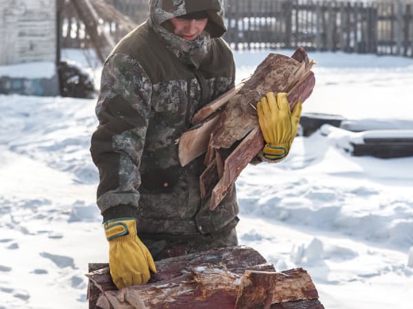 toolant Winter Leather Work Gloves, Warm 3M Thinsulate Lining for Cold Weather Work, Thermal Insulated Gloves