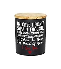 TEEZWONDER Anniversary Wedding Gifts for Women Men - Long Lasting Vanilla Lavender Candle 10 Oz - Birthday Romantic Gifts for Him Her, Girlfriend Boyfriend Birthday Gift Ideas, Gift for Husband Wife