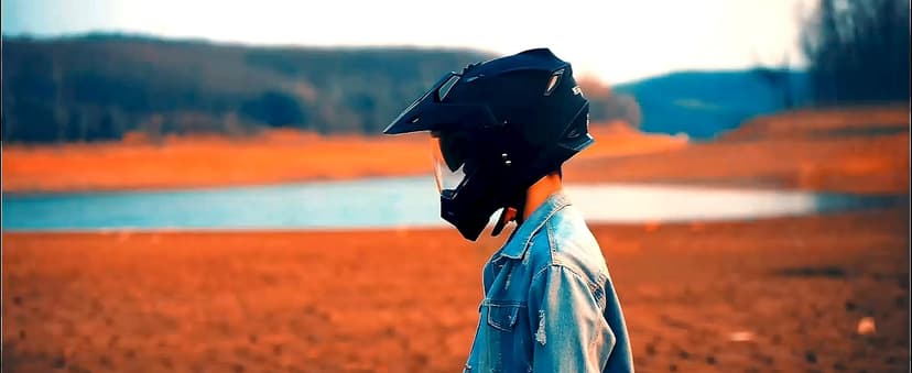 1Storm Dual Sport Motorcycle Motocross Off Road Full Face Helmet Dual Visor: HF802