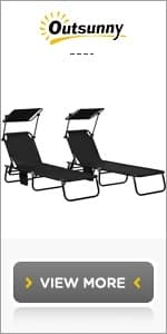 Outsunny Tanning Chair with Face Hole, Side Table, 5-Position Reclining Folding Chaise Lounge Chair Outdoor Lounger Recliner, Carry Straps for Beach Pool Camp, Oxford Fabric, Blue and White