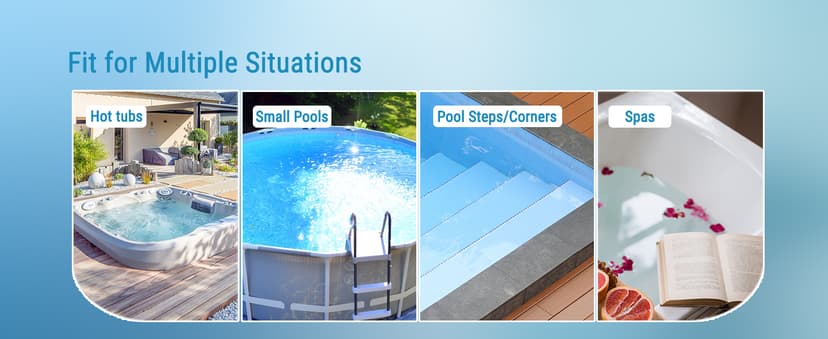 (2025 New) WYBOT Hyson 100 Handheld Pool Vacuum with Two Brush Heads, Cordless Pool Vacuum for Above Ground Pool, Telescopic Pole, 60 Mins Runtime, Deep Cleaning for Spa/Hot Tub/Small Pool