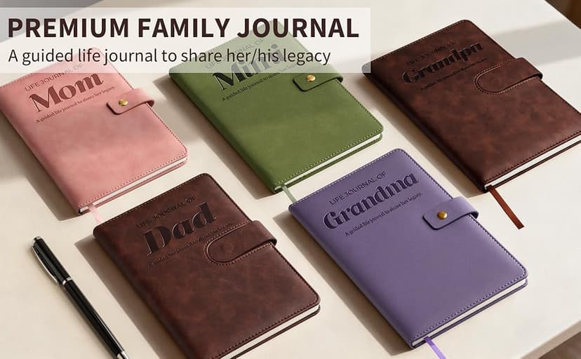 Grandpa I Want to Know Your Life Story Leather Journal (Hardcover): A Grandpa's Memory and Keepsake Guided Legacy Journal - Birthday Gifts for Grandpa - Ideal Gifts for Fathers Day from Granddaughter Grandson B0FQP2NQT7