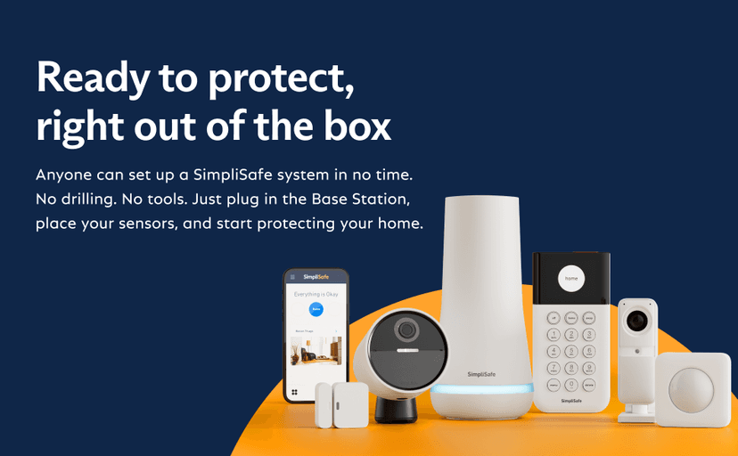 SimpliSafe 105dB Auxiliary Siren - Compatible with Gen 3 Home Security System