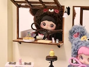CALEMBOU Plush Blind Box Pendant, Kawaii Maymei Tiny Bear Cookie Series Stuffed Blind Box Keychain, Kawaii Mystery Vinyl Plush Bag Charms Collectible for Birthday Christmas B0FZ94D196