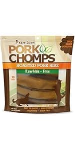 Pork Chomps Dog Chews, 5-inch Munchy Sticks, Assorted Flavors, 50 Count (Pack of 1)