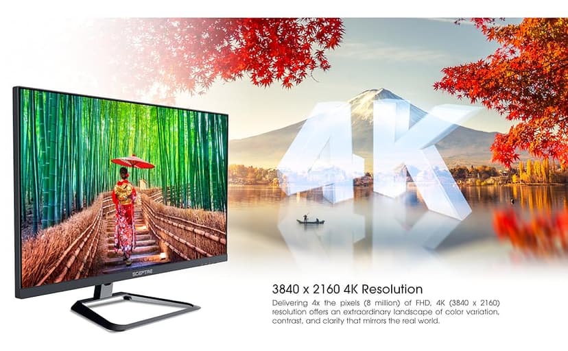 Sceptre Prime 4K IPS 27" 3840 x 2160 UHD Monitor up to 70+Hz DisplayPort HDMI 100% sRGB Build-in Speakers, Machine Black 2026 (U275W-UPT Series)