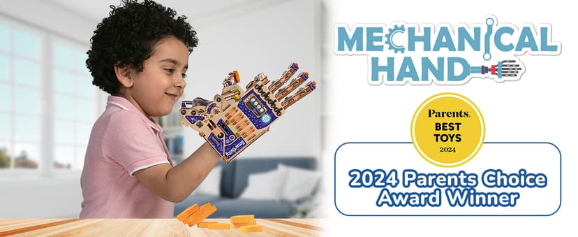 Smartivity DIY Robotic Mechanical Hand STEM Toy for Kids 8-9-10-11-12-13-14 Years Old | 2024 Parents Choice Award Winner I Birthday Gift for Boys & Girls | Engineering Kit for 8-14 Years Old