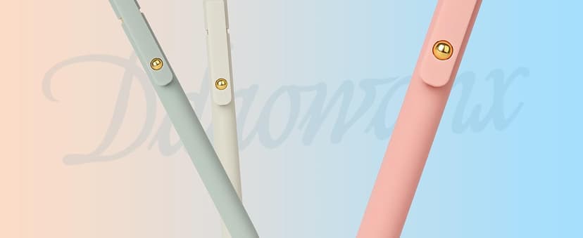 Ddaowanx Gel Pens, 6 Pcs 0.5mm Quick Dry Black Ink Pens Fine Point Smooth Writing Pens, Cute Office School Supplies Gifts for Women