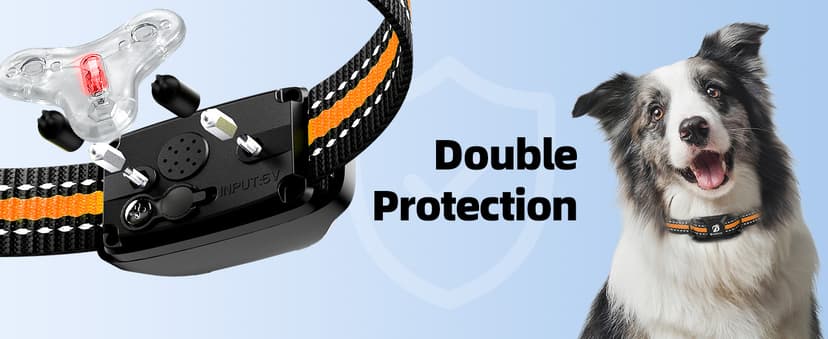 Bousnic Dog Shock Collar - 3300Ft Dog Training Collar with Remote for 5-120lbs Small Medium Large Dogs Rechargeable Waterproof e Collar with Beep (1-8), Vibration(1-16), Safe Shock(1-99) (Orange)