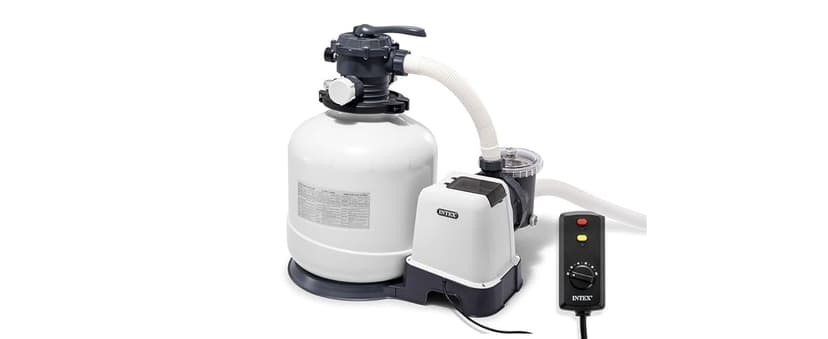 Intex 26651EG 3,000 GPH Above Ground Pool Sand Filter Pump with Automatic Timer