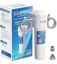 ICEPURE Under Sink Water Filter System, 3 Years or 22000 Gallons Ultra High Life NSF/ANSI 42 Certified, Removes Heavy Metals,Chlorine,Direct Connect Under Counter Drinking Water System, USA Tech