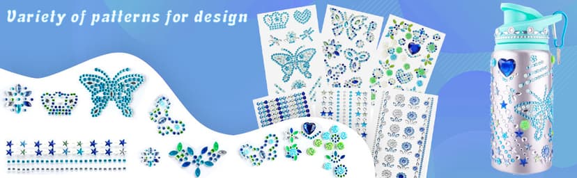 Gifts for Girls, Decorate Create Your Own Water Bottle Kits for Girls, Fun DIY Arts and Crafts Kits Supplies Toys for Kids Ages 4-6-8-10-12, Birthday Gifts Ideas for Girls Back to School Christmas