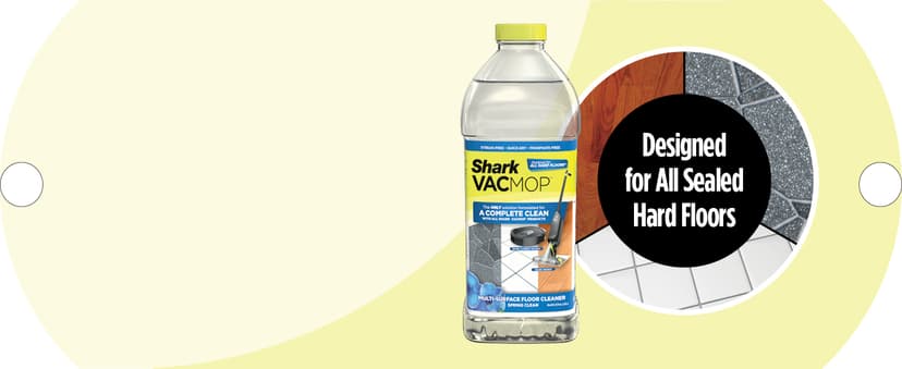 Shark VACMOP Cordless Hard Floor Cleaner, Vacuum and Spray Mop, Powerful Suction, Lightweight, LED Headlights, Includes 4 Disposable Pads, 12oz Multi-surface Cleaning Solution, Gray, VM252