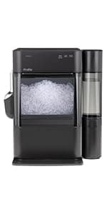 GE Profile Opal 2.0 Ultra Nugget Ice Maker with .75 Gallon Side Tank and Scale Inhibiting Filter, Scoop Included, 38 lbs in 24 Hours, Pellet Ice Machine with WiFi & Smart Connected, Stainless Steel