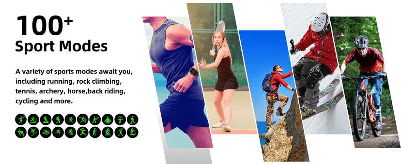 Smart Watch with Built-in GPS and Offline Maps, 1.96" HD Display, Answer/Make Calls, 100+ Sport Modes, Heart Rate/Sleep/SpO2 Monitor, Fitness Activity Tracker for Android and iPhone, 2 Bands, Black