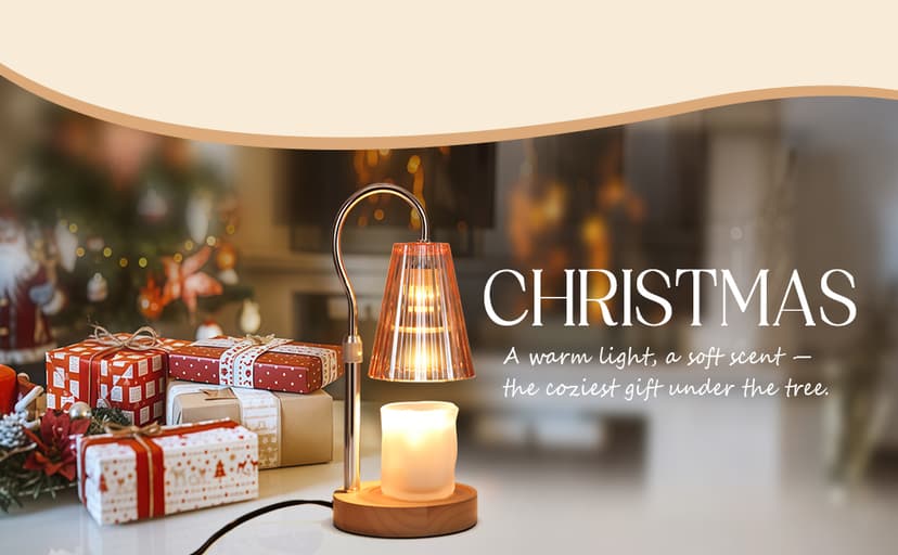 SnowBB Candle Warmer Lamp with Timer Dimmer, Adjustable Height, Birthday Gifts for Women Mom Friend Sister, House Warming Gift New Home Decor, Vintage Wax Melt Warmer, Christmas White Elephant Gifts B0FDWT6XTF