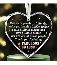 NewEleven Women - Friend Gifts Ornaments 2025 - Friendship Gifts for Friends, Birthday Gift for Women, Besties, Soul Sisters - Ceramic Christmas Ornaments