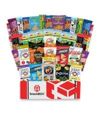 Vegan Snack Box Assortment Care Pacakge Variety Pack (40 Count) | Fathers Day, Holiday, Teachers, Back to School, Date Night, College, Gift Baskets, Student, Birthday, Chips, Office, Military, Gift Ideas