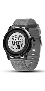 YUINK Mens Watch Ultra-Thin Digital Sports Watch Waterproof Stainless Steel Fashion Wrist Watch for Men Women