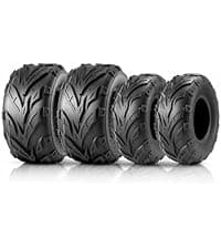 MaxAuto Set of 4 UTV ATV Tires 25x8-12 Front & 25X10-12 Rear Tire, 6PR Tubeless, Four Wheeler Tires All Terrain Tire 25x8x12 Sport Mud-tires 25x10x12 Off Road tire, 4 Pack in 2 Packages