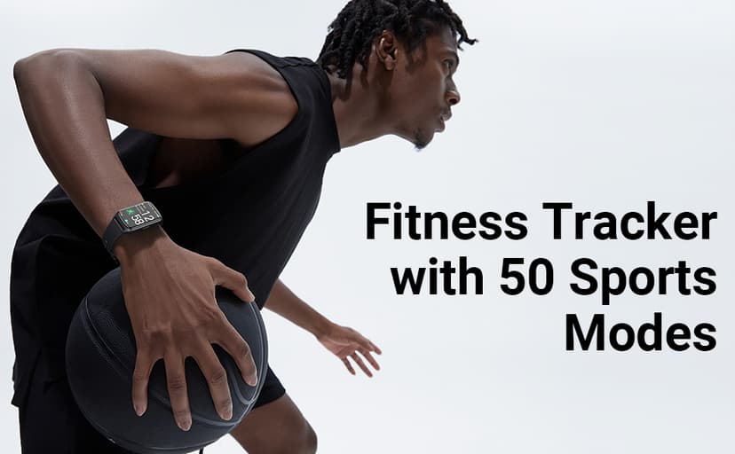 Amzhero Health Fitness Tracker with 24/7 Heart Rate, Blood Oxygen, Blood Pressure, Sleep Tracker, 5ATM Waterproof Activity Trackers with Step Tracker, Pedometer (S & L Bands Included)