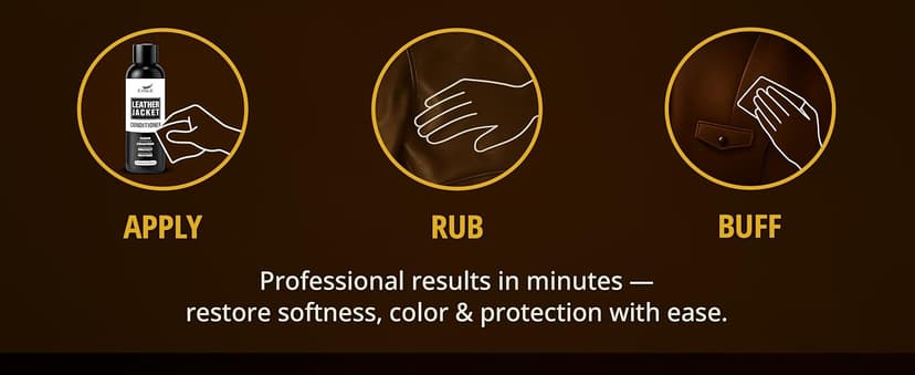 Eagle Leather Jacket Conditioner- Leather Lotion with Cloth for Boots, Jackets, Purses, Handbags & Bags – Lanolin & Natural Oils to Clean, Condition, Restore & Protect All Leather Colors