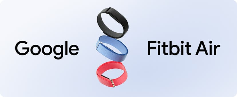 Google Fitbit Air - Screenless Activity Tracker with Fitness, Heart Rate, and Sleep Tracking - Personalized AI-Powered Coaching - Up to 7 Days’ Battery Life - Works with iOS and Android - Obsidian