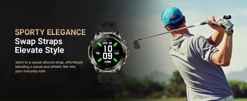 SOUYIE Smart Watch for Men Answer/Make Call for Android iPhone, 1.43" AMOLED HD Screen Mens Luxury Watch, 400mAh Heavy Duty Smartwatch Heart Rate Blood Oxygen Blood Pressure Sleep Monitor Pedometer, 2 Straps