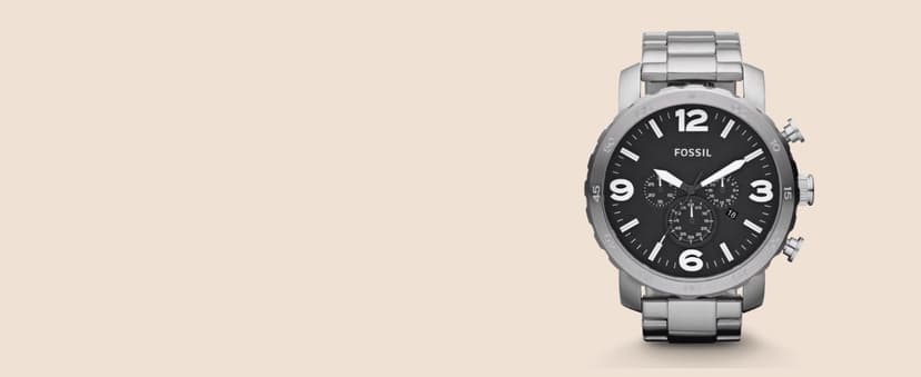Fossil Men's Nate Quartz Stainless Steel Chronograph Watch
