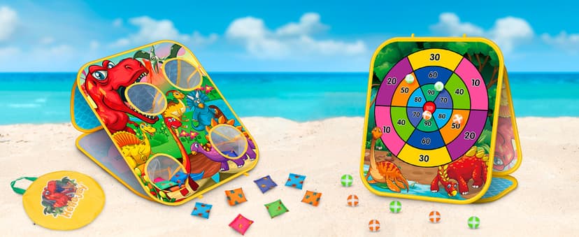 Bean Bag Toss Game for Kids - Cornhole Board Outdoor Toys for Toddlers -Party Activities Carnival Outside Yard Backyard Beach Lawn Games Toy for Kid Boys Girls Age 3 4 5 6 7 8 Year Old Birthday Gifts